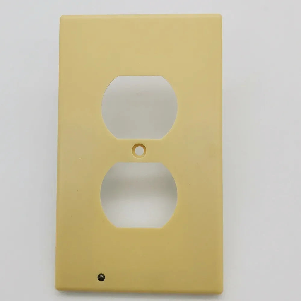 Replaces Plug-In Night Light - Electrical Receptacle Wall Plate With LED Night Lights Auto OnOff Sensor Wall Light Switch